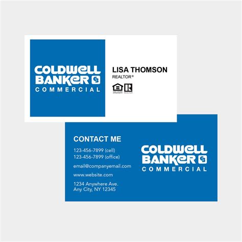 coldwell banker business card template.